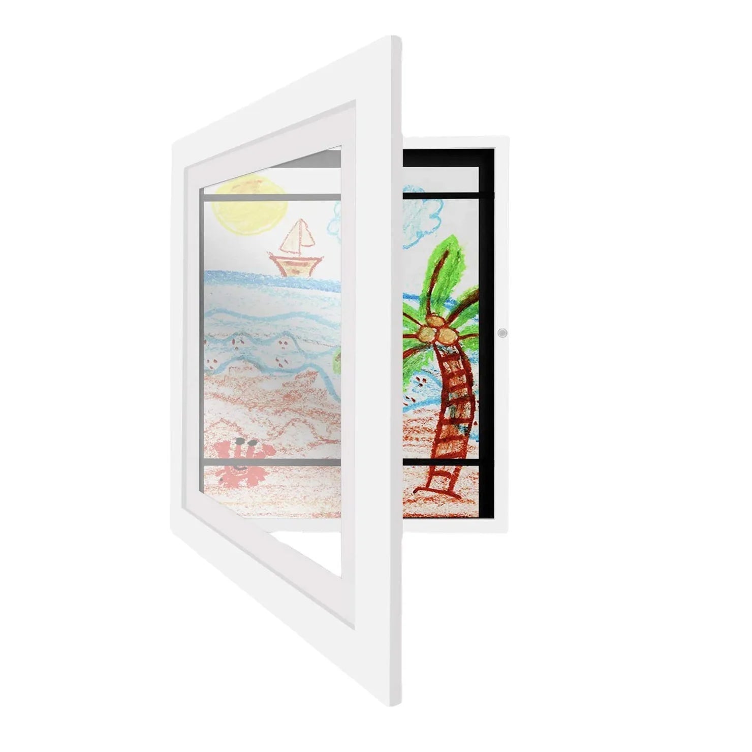 Magnetic Front-Open Kids Art Frames for Easy Display of Posters, Photos, Drawings, and Paintings - Home Decor Solution
