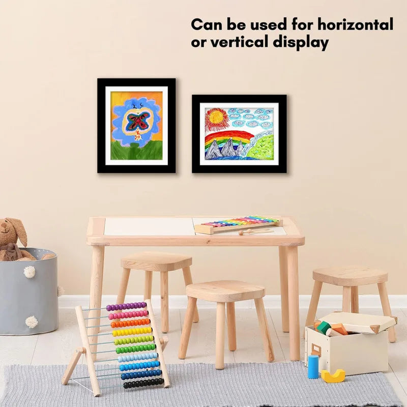 Magnetic Front-Open Kids Art Frames for Easy Display of Posters, Photos, Drawings, and Paintings - Home Decor Solution