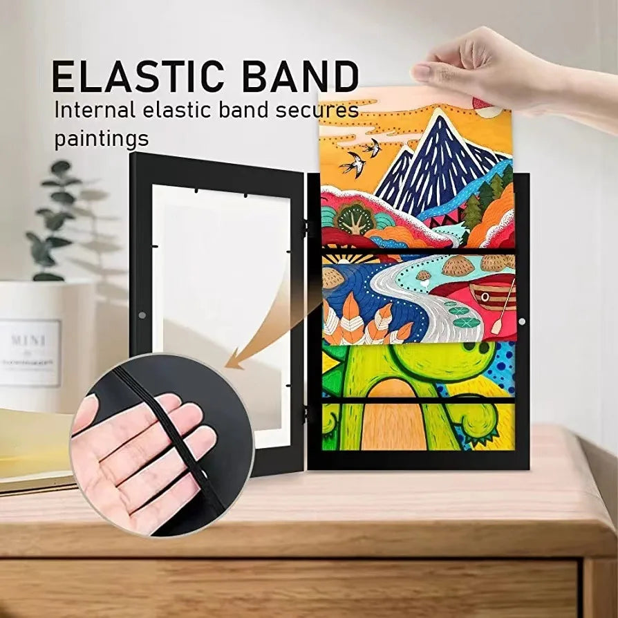 Magnetic Front-Open Kids Art Frames for Easy Display of Posters, Photos, Drawings, and Paintings - Home Decor Solution